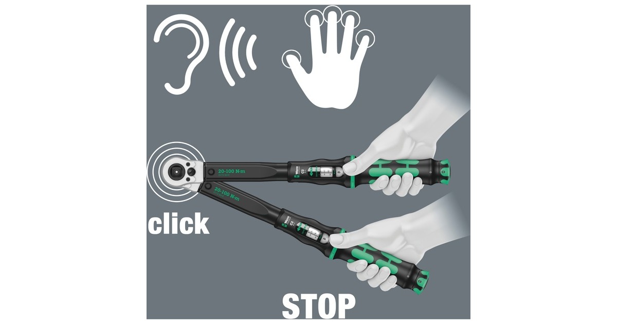 Click-Torque C 2 Push R/L Llave dinamométrica para apriete a derecha e  izquierda, 20