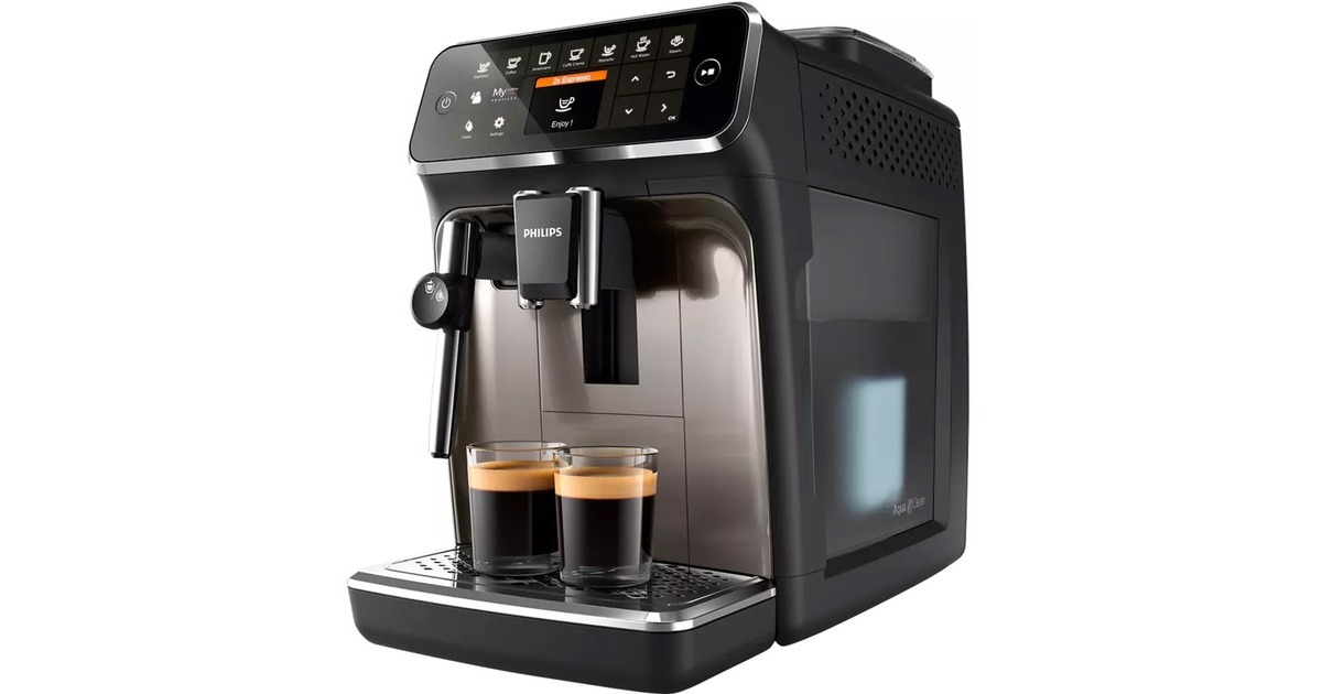 Cafetera espresso superautomática Philips Series 4300 con espumador de leche