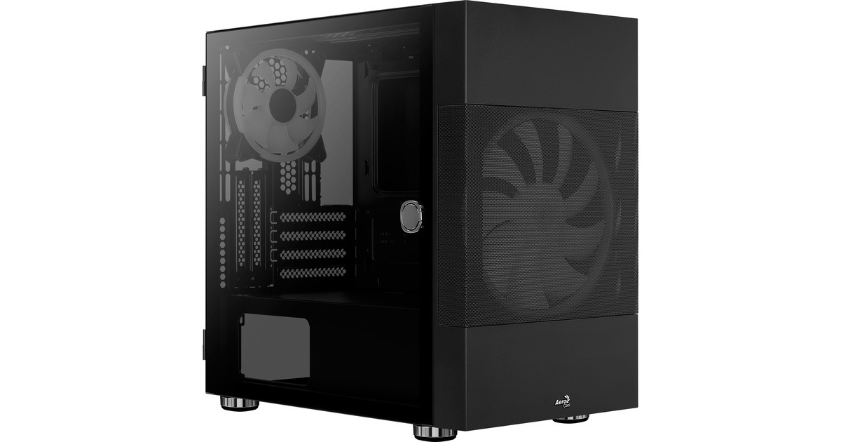 Caja Micro ATX Aerocool Cube Atomic Black 