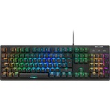 Sharkoon SKILLER SGK30 teclado USB QWERTY Español Negro, Teclado para gaming negro, Estándar, USB, Interruptor mecánico, QWERTY, LED RGB, Negro