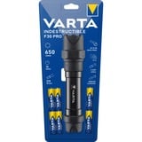 VARTA INDESTRUCTIBLE F30 PRO Negro Linterna de mano LED negro, Linterna de mano, Negro, Aluminio, 9 m, IP67, LED