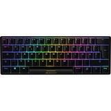 Sharkoon SGK50 S4 teclado USB QWERTZ Alemán Negro, Teclado para gaming negro, 60%, USB, QWERTZ, LED RGB, Negro