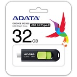 ADATA ACHO-UC300-32G-RBK/GN, Lápiz USB negro/Verde