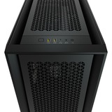 Corsair 5000D AIRFLOW Midi Tower Negro, Cajas de torre negro, Midi Tower, PC, Negro, ATX, EATX, ITX, Plástico, Acero, Vidrio templado, Juego