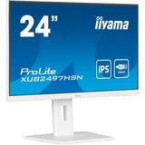 iiyama XUB2497HSN-W1, Monitor LED blanco (mate)