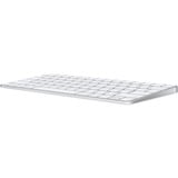 Apple Magic teclado USB + Bluetooth Inglés Aluminio, Blanco plateado/blanco, 60%, USB + Bluetooth, Aluminio, Blanco