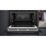 Siemens CM776GKB1, Horno negro/Acero fino