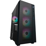 DeepCool Matrexx 55 Mesh ADD-RGB 4F Midi Tower Negro, Cajas de torre negro, Midi Tower, PC, Negro, ATX, EATX, micro ATX, Mini-ITX, Acrilonitrilo butadieno estireno (ABS), SPCC, Vidrio templado, Juego