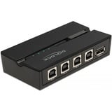 DeLOCK 11493 interruptor automatizado, Conmutador USB 0,48 Gbit/s, Negro, Plástico, 106 mm, 56 mm, 25 mm