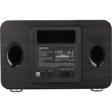 Edifier D32 BK, Altavoz marrón oscuro/Plateado