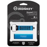 Kingston IronKey Keypad 200 8 GB, Lápiz USB 