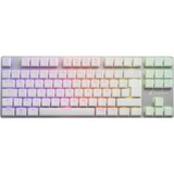 Sharkoon PureWriter TKL RGB, Teclado para gaming blanco, QWERTZ  idioma ALEMÁN