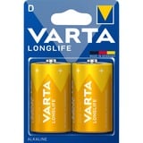 VARTA 4120 Batería de un solo uso D Alcalino Batería de un solo uso, D, Alcalino, 1,5 V, 2 pieza(s), Azul, Amarillo