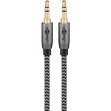 goobay 65275, Cable negro/Plateado