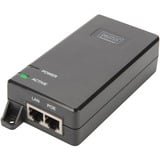 Digitus Inyector PoE+, 802.3at, 30 W 802.3at, 30 W, Gigabit Ethernet, 10,100,1000 Mbit/s, IEEE 802.3at, Negro, 400 m, China