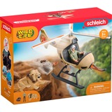 Schleich Vida Salvaje Animal rescue helicopter, Muñecos 3 año(s), Multicolor