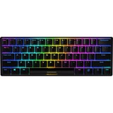 Sharkoon SGK50 S4 teclado USB QWERTY Inglés de EE. UU. Negro, Teclado para gaming negro, 60%, USB, QWERTY, LED RGB, Negro