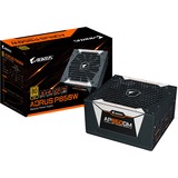 GIGABYTE GP-AP850GM unidad de fuente de alimentación 850 W 20+4 pin ATX ATX Negro, Fuente de alimentación de PC negro, 850 W, 100 - 240 V, 47 - 63 Hz, 10 A, Activo, 120 W