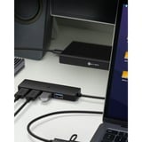 ICY BOX 61060, Hub USB negro