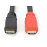 Digitus DB-330118-100-S, Cable negro/Rojo