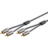 goobay 65292, Cable negro/Plateado