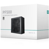 DeepCool PF500 unidad de fuente de alimentación 500 W 20+4 pin ATX ATX Negro, Fuente de alimentación de PC negro, 500 W, 220 - 240 V, 50 Hz, 100 W, 480 W, 100 W