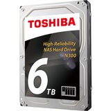 Toshiba N300 NAS 3.5" 6000 GB Serial ATA III, Unidad de disco duro 3.5", 6000 GB, 7200 RPM, A granel