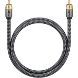 goobay 65297, Cable negro/Plateado