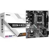 ASRock B650M-H/M.2+, Placa base gris/Negro