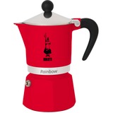 Bialetti Rainbow 0,27 L Aluminio, Termoplástico, Cafetera espresso rojo, 0,27 L, Aluminio, Termoplástico, Rojo, 220 mm, 9,5 cm