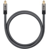 goobay 65308, Cable negro/Plateado