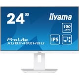 iiyama XUB2492HSU-W6, Monitor LED blanco (mate)