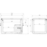 Dometic CFX355IM, Nevera gris oscuro/Gris claro