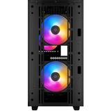 DeepCool MATREXX 40 3 Fans Led Tricolor Cristal Templado Lateral, Cajas de torre negro, Micro Torre, PC, Negro, micro ATX, Mini-ITX, Acrilonitrilo butadieno estireno (ABS), SPCC, Vidrio templado, Juego