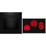 Neff B1DCA0AK0, Juego para horno negro/Acero fino