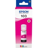 Epson 103 EcoTank Magenta ink bottle (WE), Tinta Magenta, Epson, Epson L5190 / L3156 / L3151 / L3150 / EcoTank L3110, 65 ml, Inyección de tinta, Indonesia