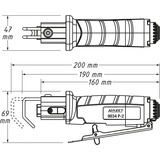 Hazet 9034P-2, Cuerpo de sierra negro