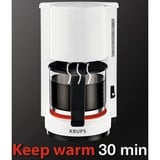 Krups AromaCafe 5 Totalmente automática Cafetera de filtro blanco, Cafetera de filtro, De café molido, 200 W, Negro, Blanco