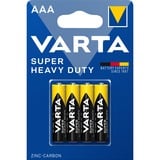 VARTA Superlife AAA Batería de un solo uso Alcalino Batería de un solo uso, AAA, Alcalino, 1,5 V, 4 pieza(s), Multicolor