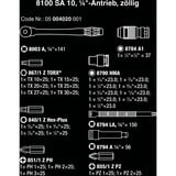 Wera 8100 SA 10 Zyklop Metal, Kit de herramientas negro/Verde