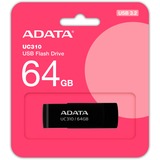 ADATA UC310-64G-RBK, Lápiz USB negro