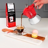 Bialetti 0006946/NP, Cafetera espresso rojo/Plateado