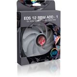 RAIJINTEK EOS 12 RBW ADD-1 120x120x25, Ventilador negro/Transparente