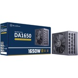 SilverStone DA1650 unidad de fuente de alimentación 1650 W 20-pin ATX 2U Negro, Fuente de alimentación de PC negro, 1650 W, 90 - 264 V, 43 - 63 Hz, Activo, 130 W, 1650 W