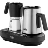 Arzum OK0027, Cafetera de moka cromado/Negro