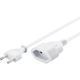 goobay 51356, Cable alargador blanco