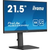 iiyama XUB2293HSU-B7, Monitor LED negro (mate)