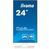 iiyama XUB2497HSN-W2, Monitor LED blanco (mate)