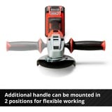 Einhell AXXIO 18/125 Q, Amoladora angular rojo/Negro