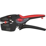 KNIPEX 12 72 190 SB, Alicates pelacables negro/Rojo